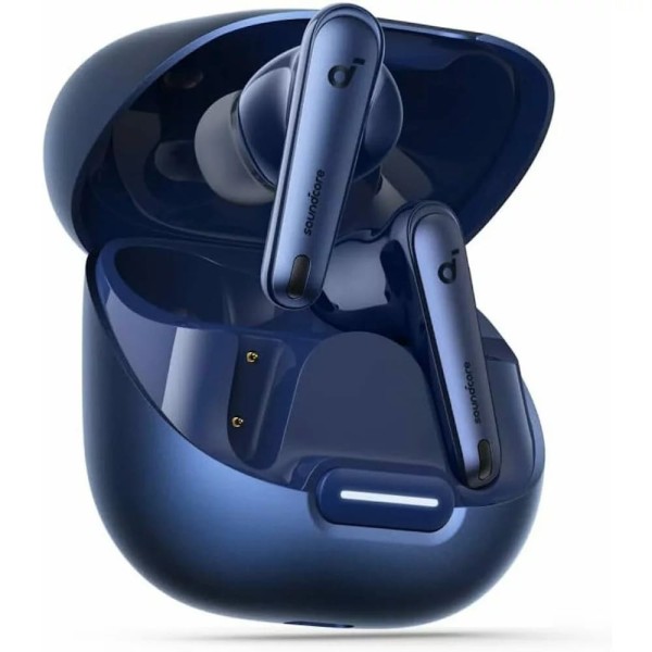 Bluetooth Слушалки Anker - Wireless Earbuds SoundCore Liberty 4 NC- Bluetooth 5.3, ANC 2.0, Hi-Res Sound, LDAC, IPX4 - Blue