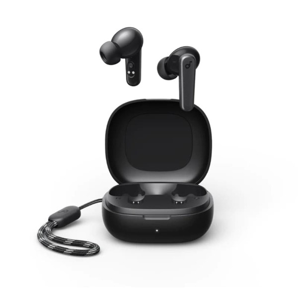 Bluetooth Слушалки Anker - Wireless Earbuds R50i - with Charging Case, Extra-bass, AI-Enhanced Calls - Black