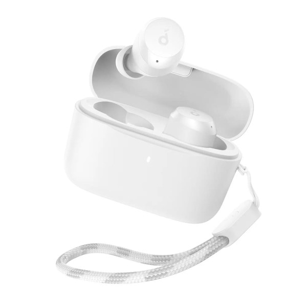 Bluetooth Слушалки Anker - Wireless Earbuds A25i - TWS, Bluetooth 5.3, Touch Control with Charging Case, IPX5 - White