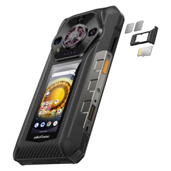 Смартфон Ulefone Armor 30 Pro, 16+512GB, 12800 mAh батерия, 50MP предна камера, 6.95" преден дисплей и 3.4" заден дисплей.