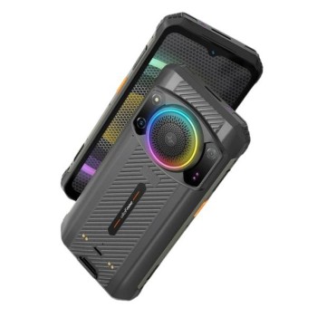 Смартфон Ulefone Power Armor 21, RGB Halo Lights, 9600 mAh батерия, 122dB HiFi звук, 8GB+256GB 3.4" заден дисплей.