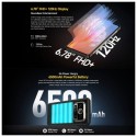 Смартфон Ulefone Armor 25T Pro Thermal, 6.78", 6GB RAM, 256GB, 5G, IP68/IP69K, черен