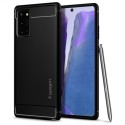 Spigen Rugged Armor удароустойчив силиконов (TPU) калъф за Samsung Galaxy Note 20, Matte Black