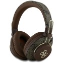 Безжични Слушалки Guess - Wireless Headphones 4G Metal Logo- Bluetooth 5.3, ENC, USB-C, Eco-Leather, On-ear, 300mAh - Brown