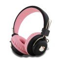 Безжични Слушалки Hello Kitty - Wireless Headphones Metal Logo - On-ear, Bluetooth V5.3, 200mAh, IPX4, Type-C - Pink