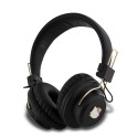 Безжични Слушалки Hello Kitty - Wireless Headphones Metal Logo- On-ear, Bluetooth V5.3, 200mAh, IPX4, Type-C - Black