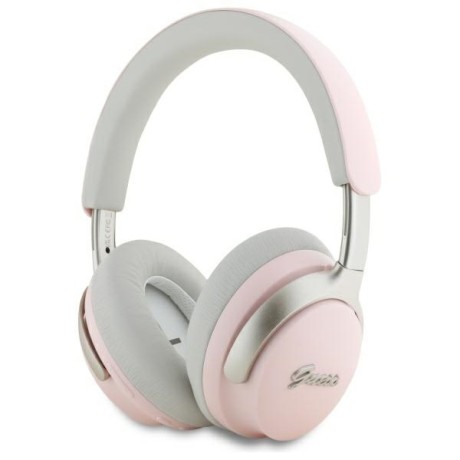 Безжични Слушалки Guess - Wireless Headphones Metal Script Logo- Bluetooth, ANC, On-ear - Pink