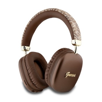 Безжични Слушалки Guess - Wireless Headphones GCUBE Metallic Script Logo - Over-ear Headset, Bluetooth 5.3, 400mAh - Brown