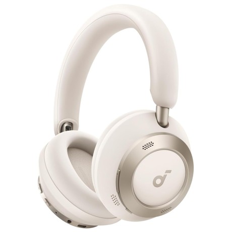 Безжични Слушалки Anker - Wireless Headphones SoundCore Space One Pro  - Bluetooth 5.3, Active Noise Cancelling, Hi-Res - White