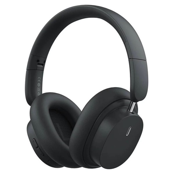 Безжични Слушалки Baseus - Wireless Headphones Bowie D05 - Bluetooth 5.2, ENC Noise Cancelling for HD Calls - Black