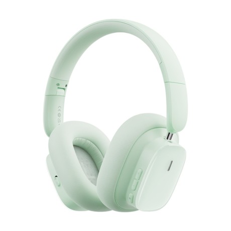 Безжични Слушалки Baseus - Wireless Headphones Bowie H1i- Noise-Cancellation, Bluetooth 5.3 - Natural Green