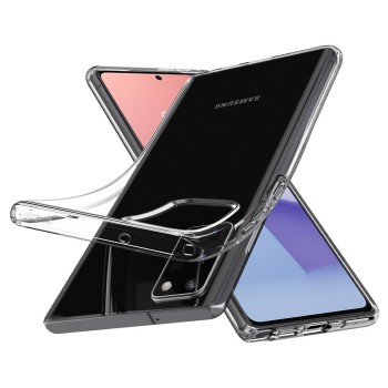 Spigen Liquid Crystal тънък силиконов (TPU) калъф за Samsung Galaxy Note 20, Crystal Clear