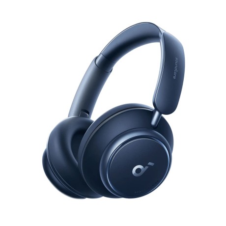 Безжични Слушалки Anker - Wireless Headphones Space Q45  - Bluetooth 5.3, Noise Cancelling, USB-C - Blue