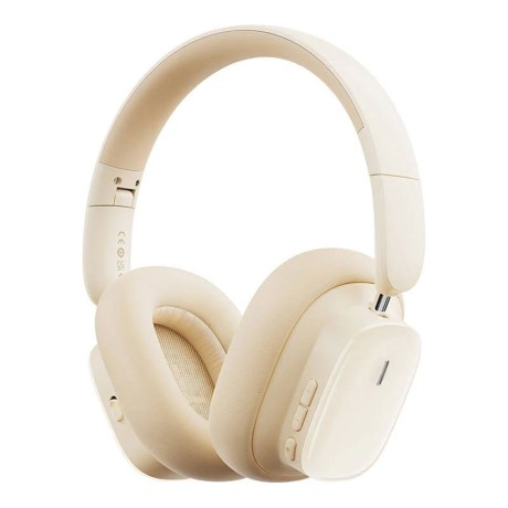 Безжични Слушалки Baseus - Wireless Headphones Bowie H1i- Noise-Cancellation, Bluetooth 5.3 - Stellar White