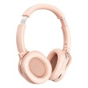 Безжични Слушалки Baseus - Wireless Headphones Encok D02 Pro- Over Ear Design, Noise Reduction, Bluetooth V5.3 - Pink