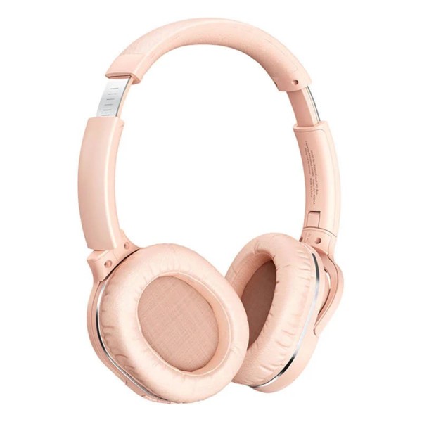 Безжични Слушалки Baseus - Wireless Headphones Encok D02 Pro- Over Ear Design, Noise Reduction, Bluetooth V5.3 - Pink