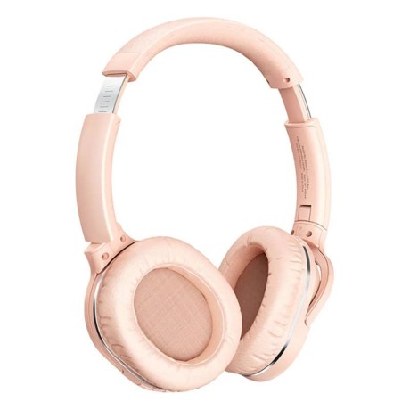 Безжични Слушалки Baseus - Wireless Headphones Encok D02 Pro- Over Ear Design, Noise Reduction, Bluetooth V5.3 - Pink