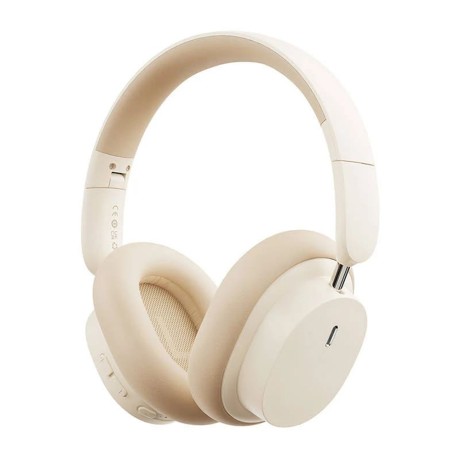 Безжични Слушалки Baseus - Wireless Headphones Bowie D05  - Bluetooth 5.3, ENC Noise Cancelling for HD Calls - Creamy White