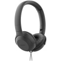 Слушалки Philips - Wired Headphones - On-Ear, Jack 3.5mm, Foldable, Microphone, Volume Control, 1.2m - Black