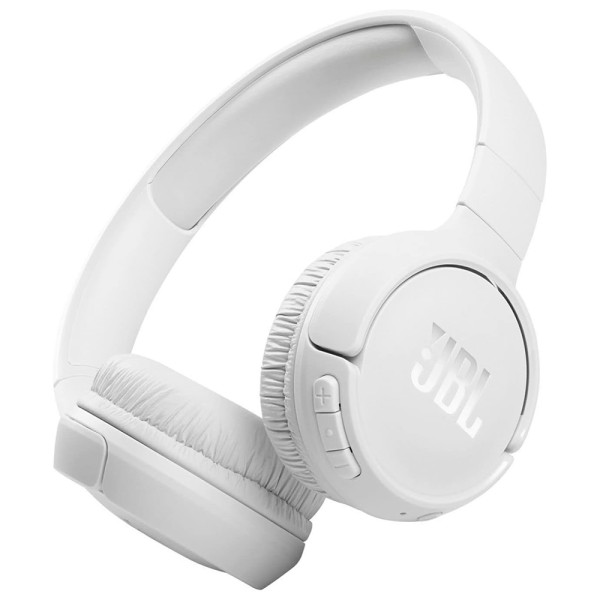Безжични Слушалки JBL - Wireless Headphones Tune 510- Bluetooth 5.0, Pure Bass Sound, Microphone - White