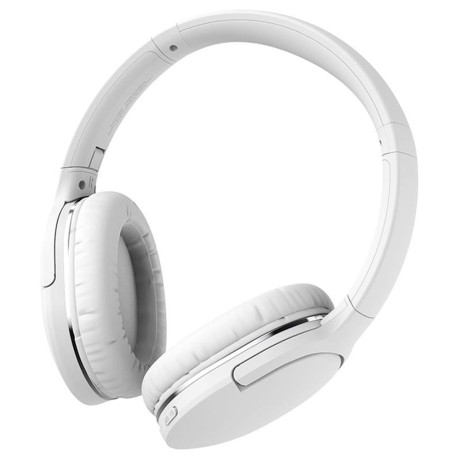 Безжични Слушалки Baseus - Wireless Headphones Encok D02 Pro - Over Ear Design, Noise Reduction, Bluetooth V5.3 - White