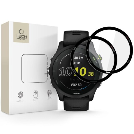 Стъклен протектор Tech-protect Glass Flex+ 2-pack, Garmin Forerunner 255 / 255 Music, Black
