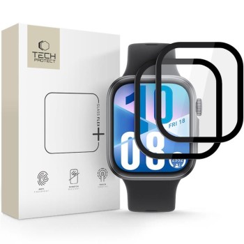 Стъклен протектор Tech-protect Glass Flex+ 2-pack, Huawei Watch Fit 3, Black