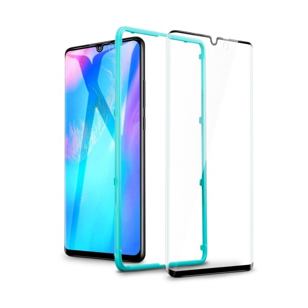 Стъклен протектор ESR GLASS за Huawei P30 Pro, Черен