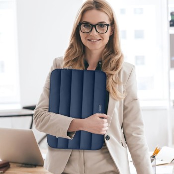 Чанта за лаптоп Tech-protect Fluffy Laptop 13"-14" Navy Blue