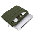 Чанта за лаптоп Tech-protect Fluffy Laptop 13"-14" Army Green