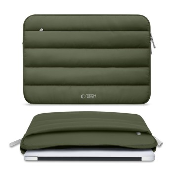 Чанта за лаптоп Tech-protect Fluffy Laptop 13"-14" Army Green