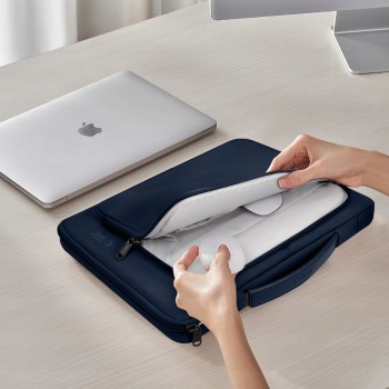 Чанта за лаптоп Tech-protect Basic Bag Laptop 13"-14" Navy Blue