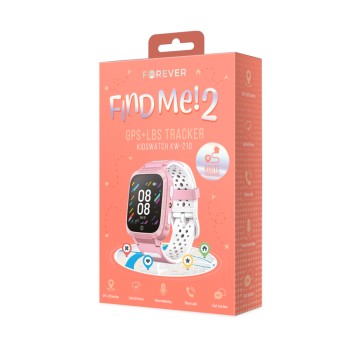 Детски Часовник Smartwatch Forever Smartwatch, KW-210, GPS Kids Find Me 2, pink