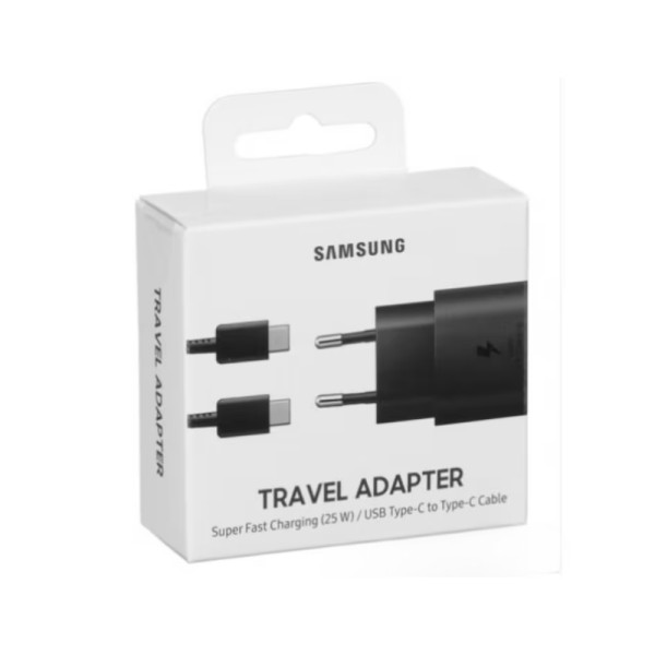 Оригинално зарядно Samsung 25W - Super Fast Charger, + Кабел за Samsung Galaxy S25 Ultra
