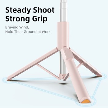 Селфи стик и Трипод Tech-Protect L09S, Bluetooth, Selfie Stick Tripod, Pink