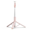 Селфи стик и Трипод Tech-Protect L09S, Bluetooth, Selfie Stick Tripod, Pink