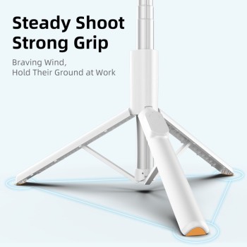 Селфи стик и Трипод Tech-Protect L09S, Bluetooth, Selfie Stick Tripod, White