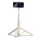 Селфи стик и Трипод Tech-Protect L09S, Bluetooth, Selfie Stick Tripod, Beige