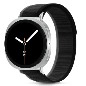 Каишка Tech-Protect Nylon Stripe Strap - Samsung Galaxy Watch 8 / Classic (40 / 44 / 46 mm) – Black/Orange