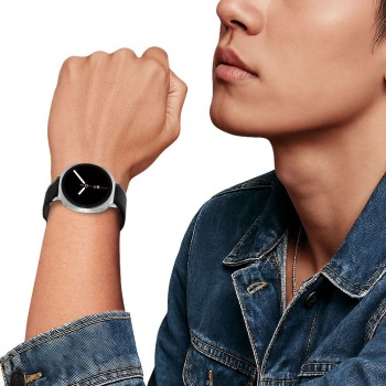 Каишка Tech-Protect Nylon Stripe Strap - Samsung Galaxy Watch 8 / Classic (40 / 44 / 46 mm) – Black/Orange