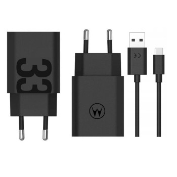Комплект зарядно Motorola TurboPower 33W Бързо зарядно устройство USB-C за Motorola moto E7 / E7 Power / E7i Power / E40