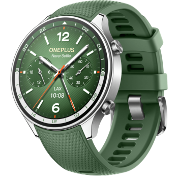 Смарт часовник OnePlus Watch 2R – 46mm, AMOLED, GPS, NFC, Wi-Fi, Wear OS, Forest Green