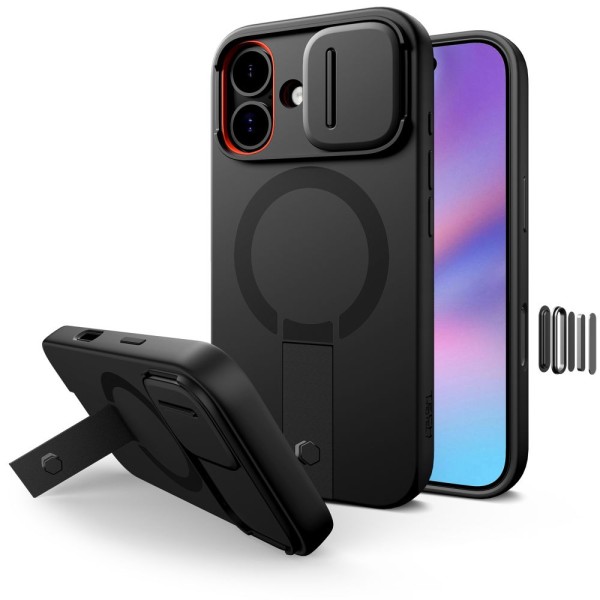Tech-Protect Kevlar Aura MagSafe Калъф – iPhone 17 (Черен)