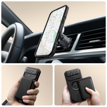 Tech-Protect Kevlar MagSafe Калъф – iPhone 17 Air (Черен)