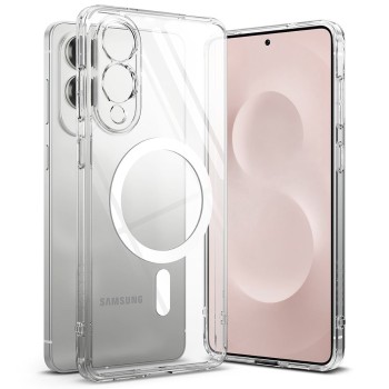 Ringke Fusion Magnetic кейс – Galaxy S25 Edge – Прозрачен – MagSafe съвместим