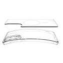 Spigen Ultra Hybrid Mag кейс – Galaxy S25 Edge – Прозрачен/Бял – MagSafe съвместим