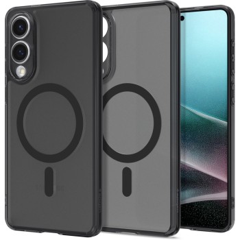 Spigen Ultra Hybrid Mag кейс – Galaxy S25 Edge – Frost Black – MagSafe съвместим