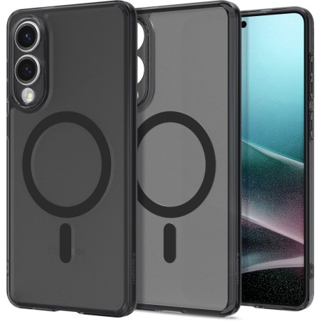 Spigen Ultra Hybrid Mag кейс – Galaxy S25 Edge – Frost Black – MagSafe съвместим