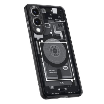 Spigen Ultra Hybrid Mag кейс – Galaxy S25 Edge – Zero One Black – MagSafe съвместим