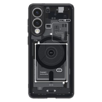 Spigen Ultra Hybrid Mag кейс – Galaxy S25 Edge – Zero One Black – MagSafe съвместим
